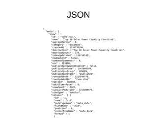 JSON
 