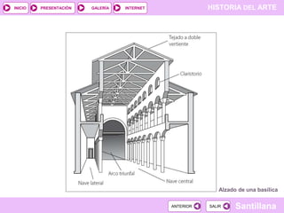 INICIO

PRESENTACIÓN

GALERÍA

HISTORIA DEL ARTE

INTERNET

Alzado de una basílica
ANTERIOR

SALIR

Santillana

 