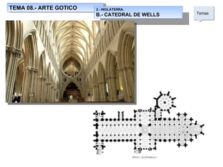 TEMA 08.- ARTE GOTICO Temas  2.- INGLATERRA.  B.- CATEDRAL DE WELLS 