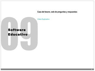 09 Caza del tesoro, web de preguntas y respuestas: Video Explicativo Software  Educativo 