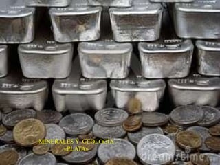 MINERALES Y GEOLOGÍA 
«PLATA» 
 