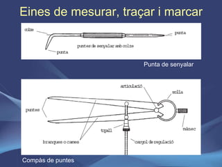 Eines de mesurar, traçar i marcar Punta de senyalar Compàs de puntes 