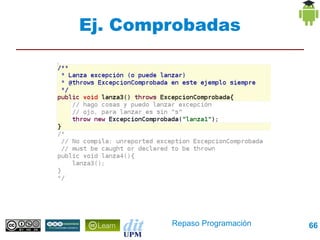Ej. Comprobadas




        Repaso Programación   66
 