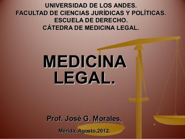 La Medicina Forense y Legal. Qu es y para qu sirve