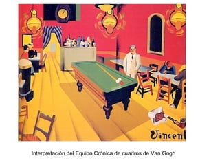 Interpretación del Equipo Crónica de cuadros de Van Gogh
 