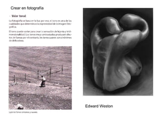 Crear en fotografía
Edward Weston
 