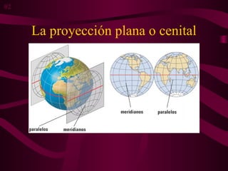 La proyección plana o cenital
02
 