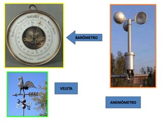 BARÓMETRO

VELETA
ANEMÓMETRO

 