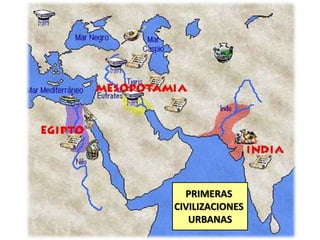 PRIMERAS
CIVILIZACIONES
URBANAS

 