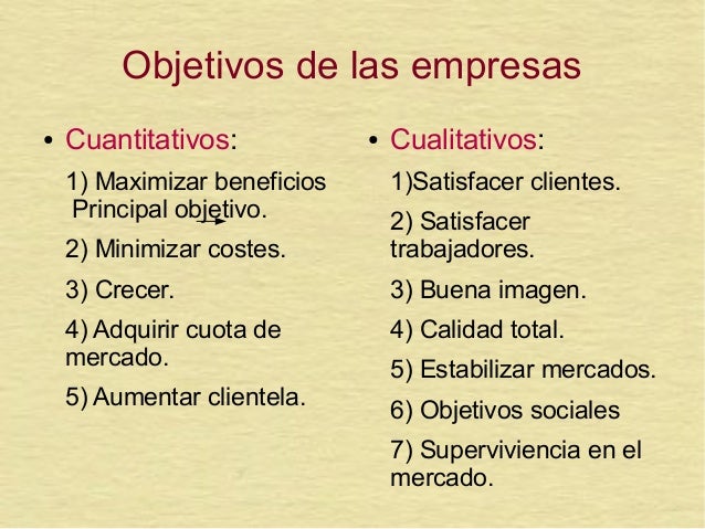 Ejemplos De Objetivos Cualitativos Y Cuantitativos De Una Empresa Images