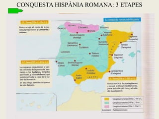 CONQUESTA HISPÀNIA ROMANA: 3 ETAPES  