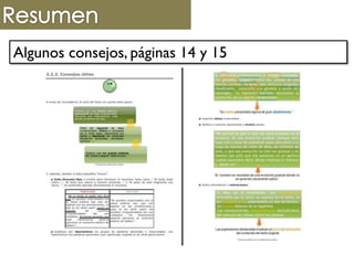 Algunos consejos, páginas 14 y 15
 