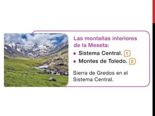 LAS ROCAS Y EL RELIEVE