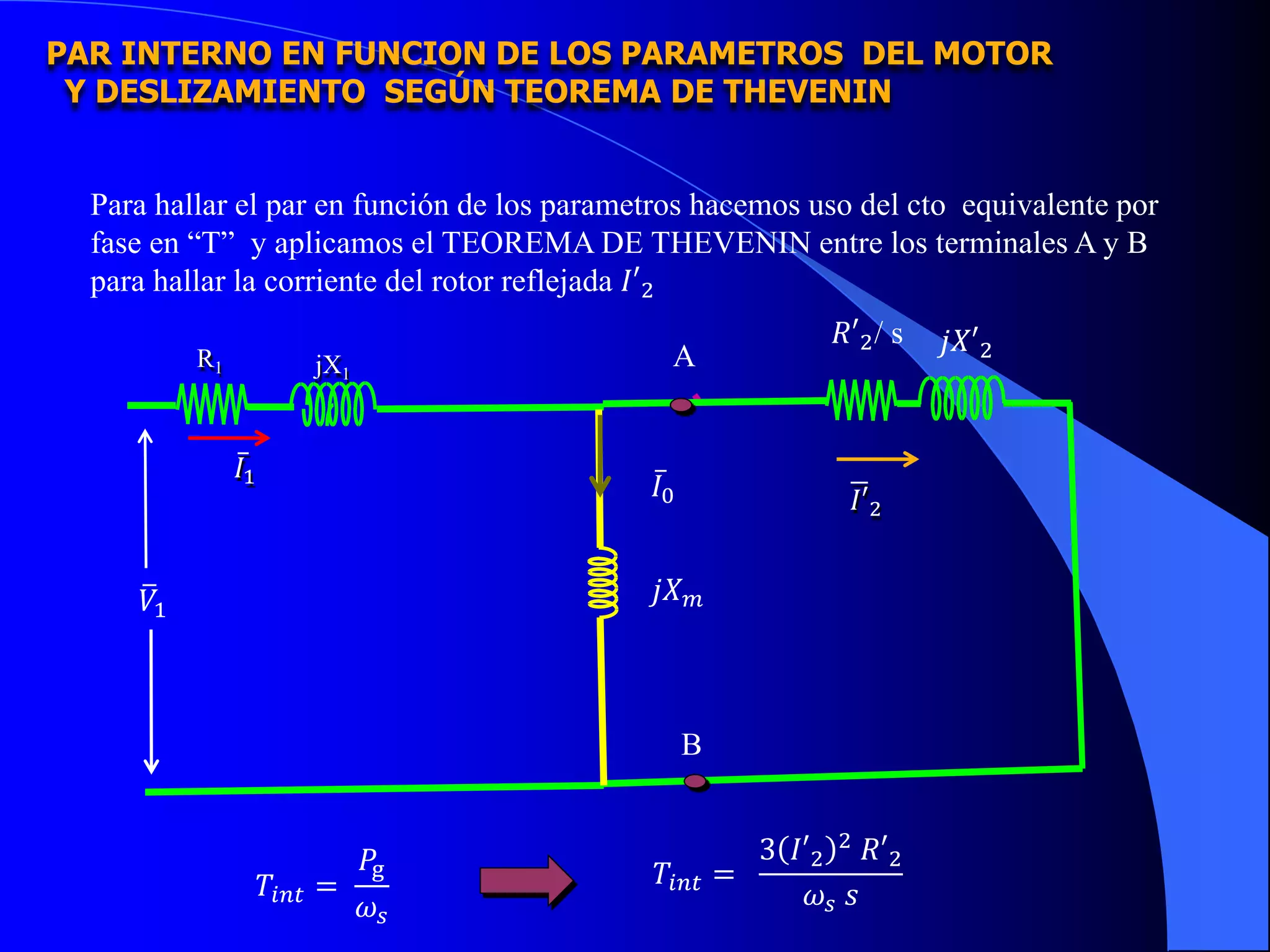 Tema 1.5 flujo de potencia motor de induccion | PPTX | Physics | Science