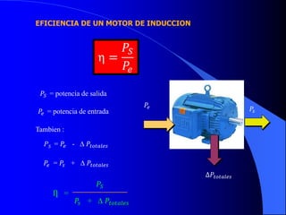 Tema 1.5 flujo de potencia motor de induccion | PPTX