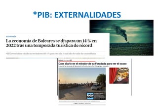 *PIB: EXTERNALIDADES
 