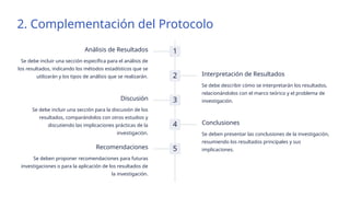 Tema 1. Evaluación y complementación del protocolo de investigación. | PPTX