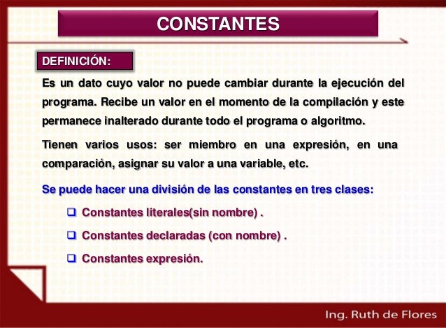 Tema 12 identificadores variable y constante