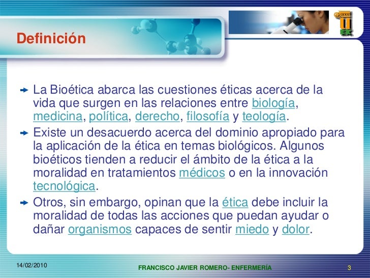 DEFINICION DE BIOETICA PDF