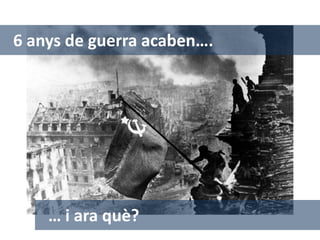 6 anys de guerra acaben….




    … i ara què?
 