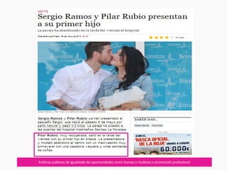 Políticas públicas de igualdade de oportunidades entre homes e mulleres e promoción profesional
 