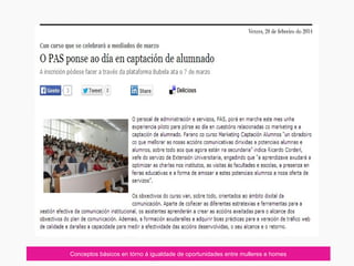 Conceptos básicos en tórno á igualdade de oportunidades entre mulleres e homes
 