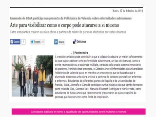 Conceptos básicos en tórno á igualdade de oportunidades entre mulleres e homes
 
