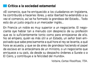 4º de ESO - Tema 1 - El siglo XVIII. La época de la ilustración
