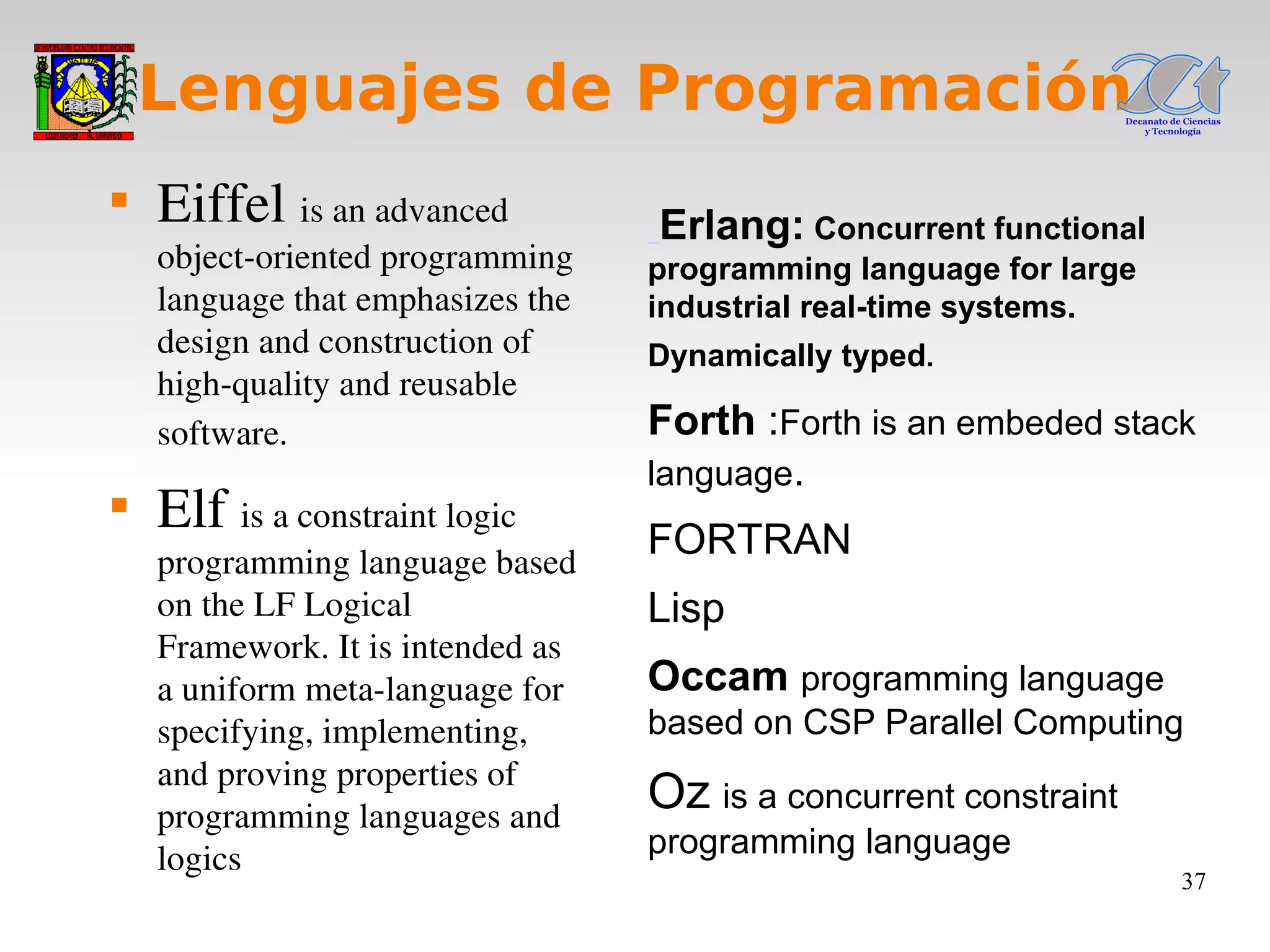Tema1 Lenguajes De Programacion