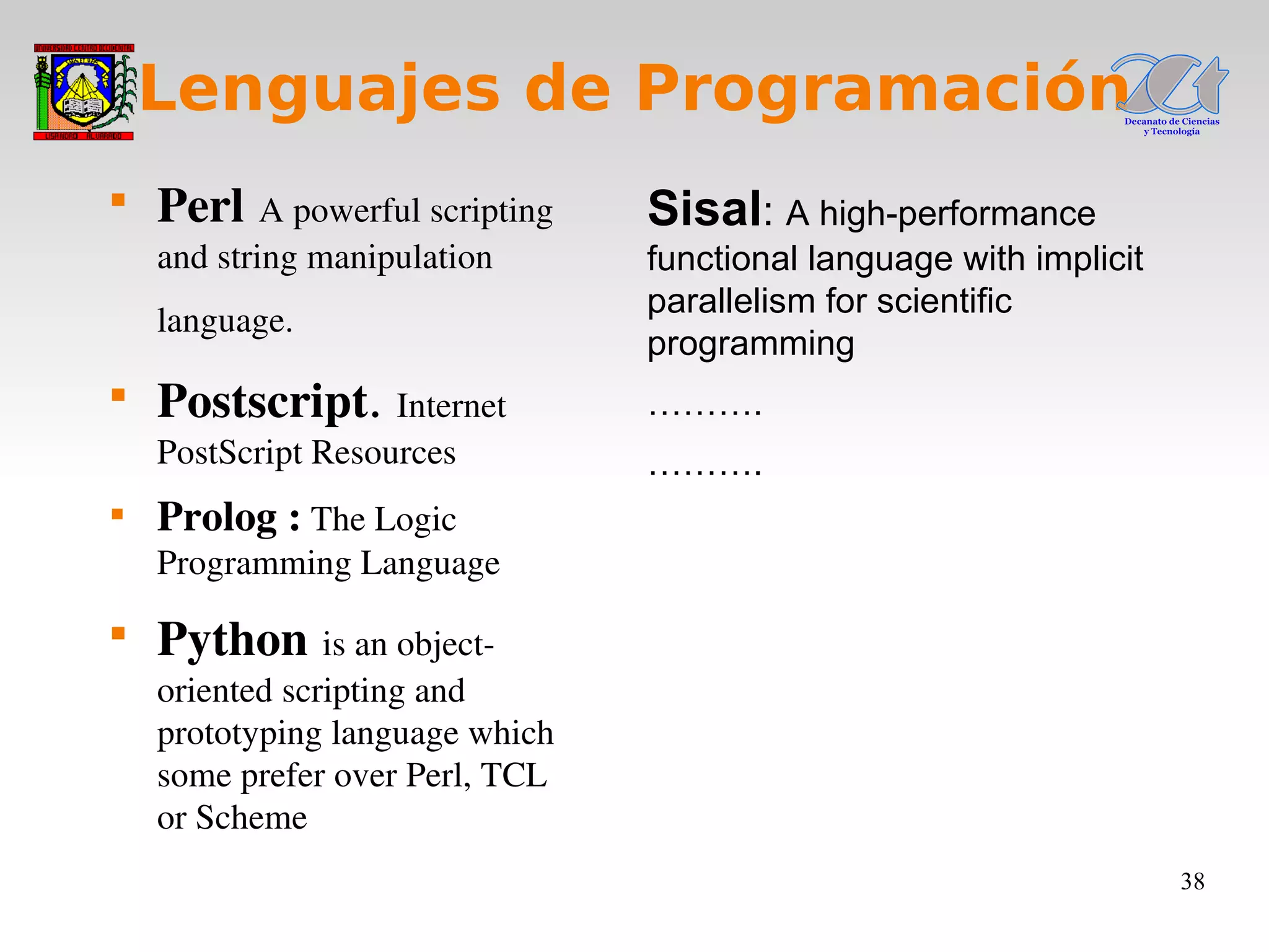 Tema1 Lenguajes De Programacion