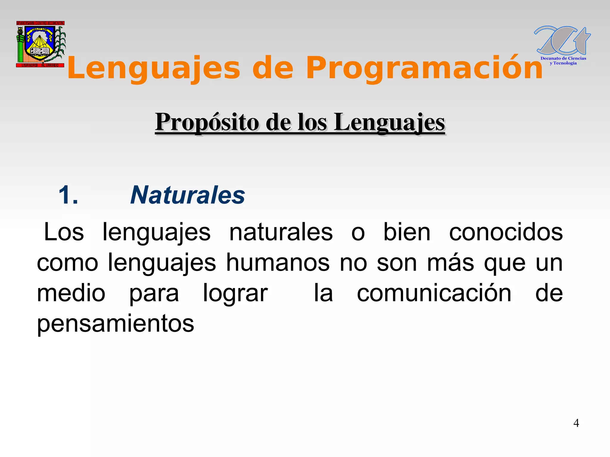 Tema1 Lenguajes De Programacion