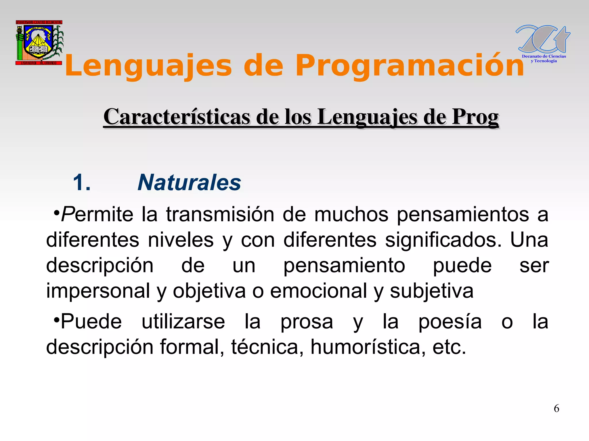 Tema1 Lenguajes De Programacion
