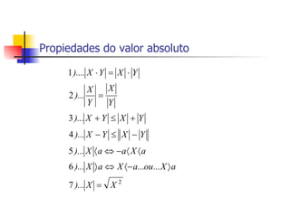 Propiedades do valor absoluto 