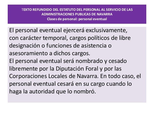 Tema 10 El Estatuto del personal al servicio de las administracion…
