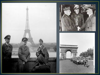 Conquista de EuropaEn 1940 irán cayendo Dinamarca, Noruega, Países Bajos, Bélgica y el norte y oeste de Francia