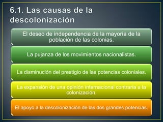 6. El fin de los imperios coloniales
