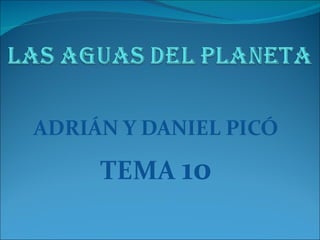 ADRIÁN Y DANIEL PICÓ TEMA  10 