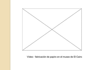 Vídeo: fabricación de papiro en el museo de El Cairo
 