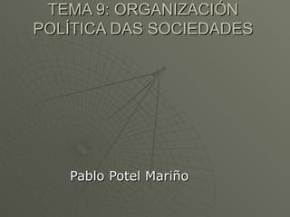 TEMA 9: ORGANIZACIÓN POLÍTICA DAS SOCIEDADES ,[object Object]