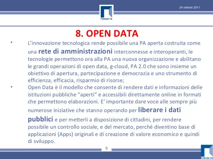 Il tema di FORUM PA 2012 in 10 parole slideshare