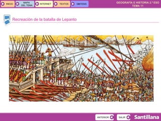 Recreación de la batalla de Lepanto 