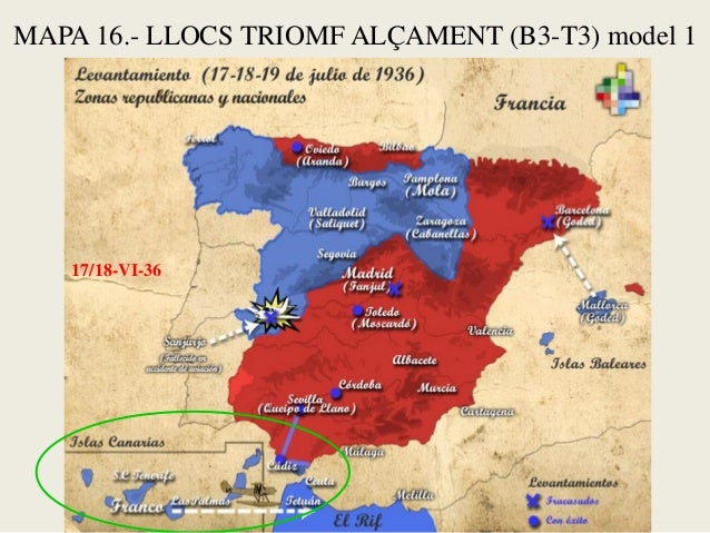 Resultado de imagen de julio del 36 mapa