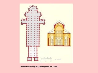 Abadía de Cluny III. Consagrada en 1130.
 