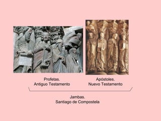Profetas.
Antiguo Testamento
Apóstoles.
Nuevo Testamento
Jambas.
Santiago de Compostela
 
