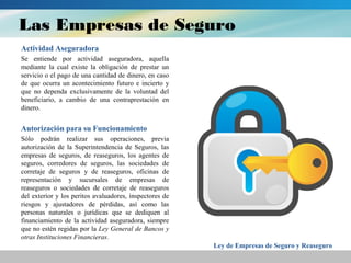 Tema 11. empresas de seguro y reaseguro | PPT