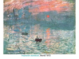 Impresión atardecer , Monet 1872 