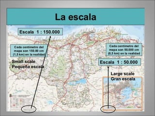 Large scale
Gran escala
Small scale
Pequeña escala
 