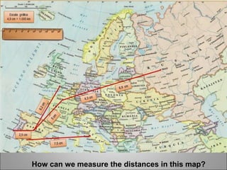 How can we measure the distances in this map?
 