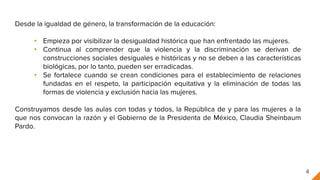 Estrategias para la Transformación Educativa y la Igualdad de Género en ...