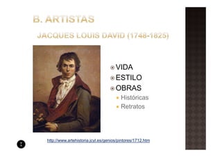 VIDA
                                     ESTILO
                                     OBRAS
                                        Históricas
                                        Retratos




http://www.artehistoria.jcyl.es/genios/pintores/1712.htm
 